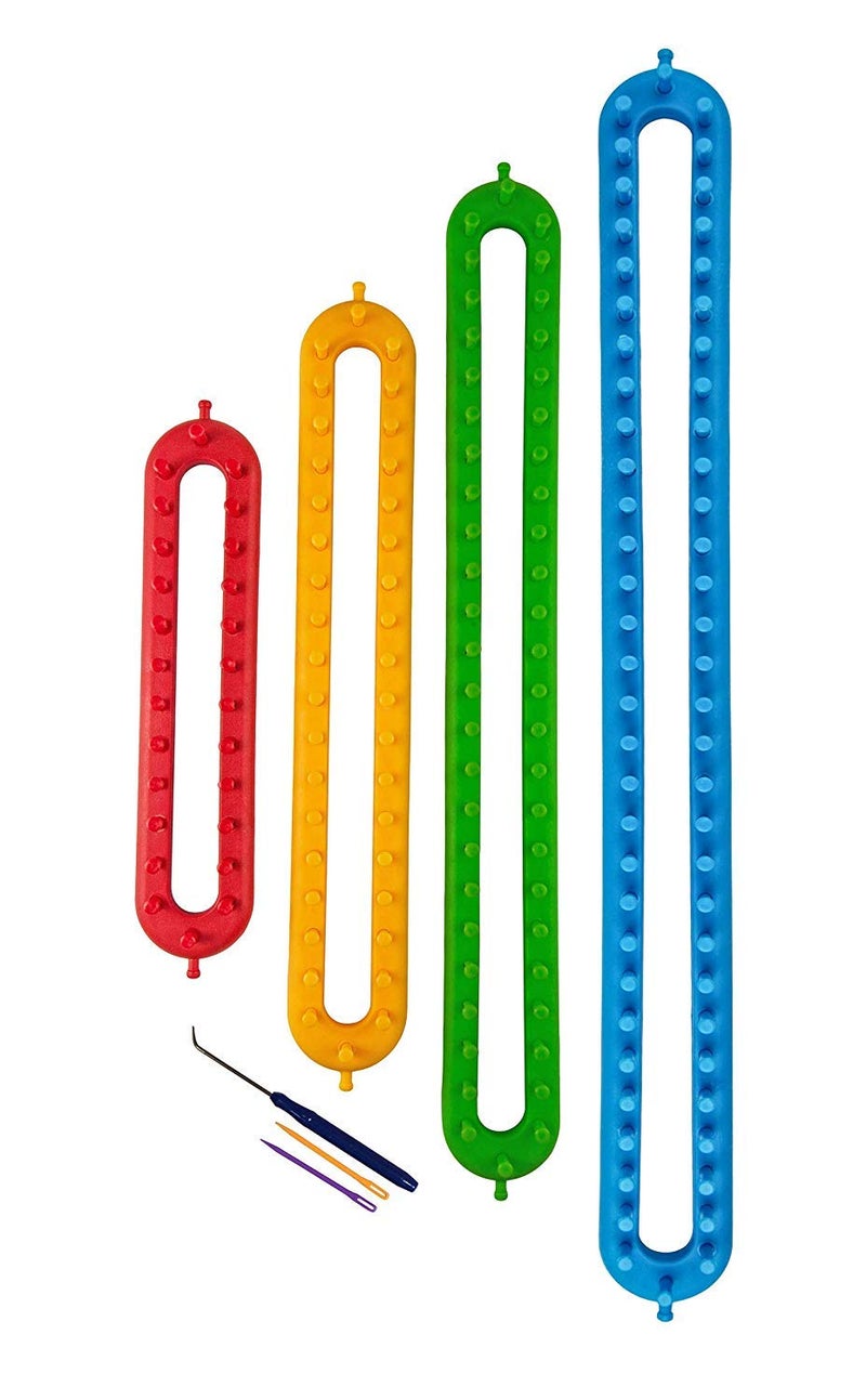 Wayion Knitting Loom Set with Hook Needle Kit Yarn Cord Knitter 4 Hat Looms Long Knitting Loom DIYfor Scarf Sweater Shawl Blankets - Image 2